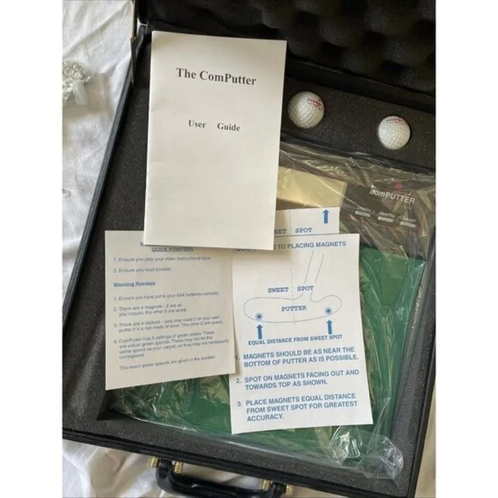 Golf Training Set With Digital Analyzer Case Manual & Accessories ComPutter